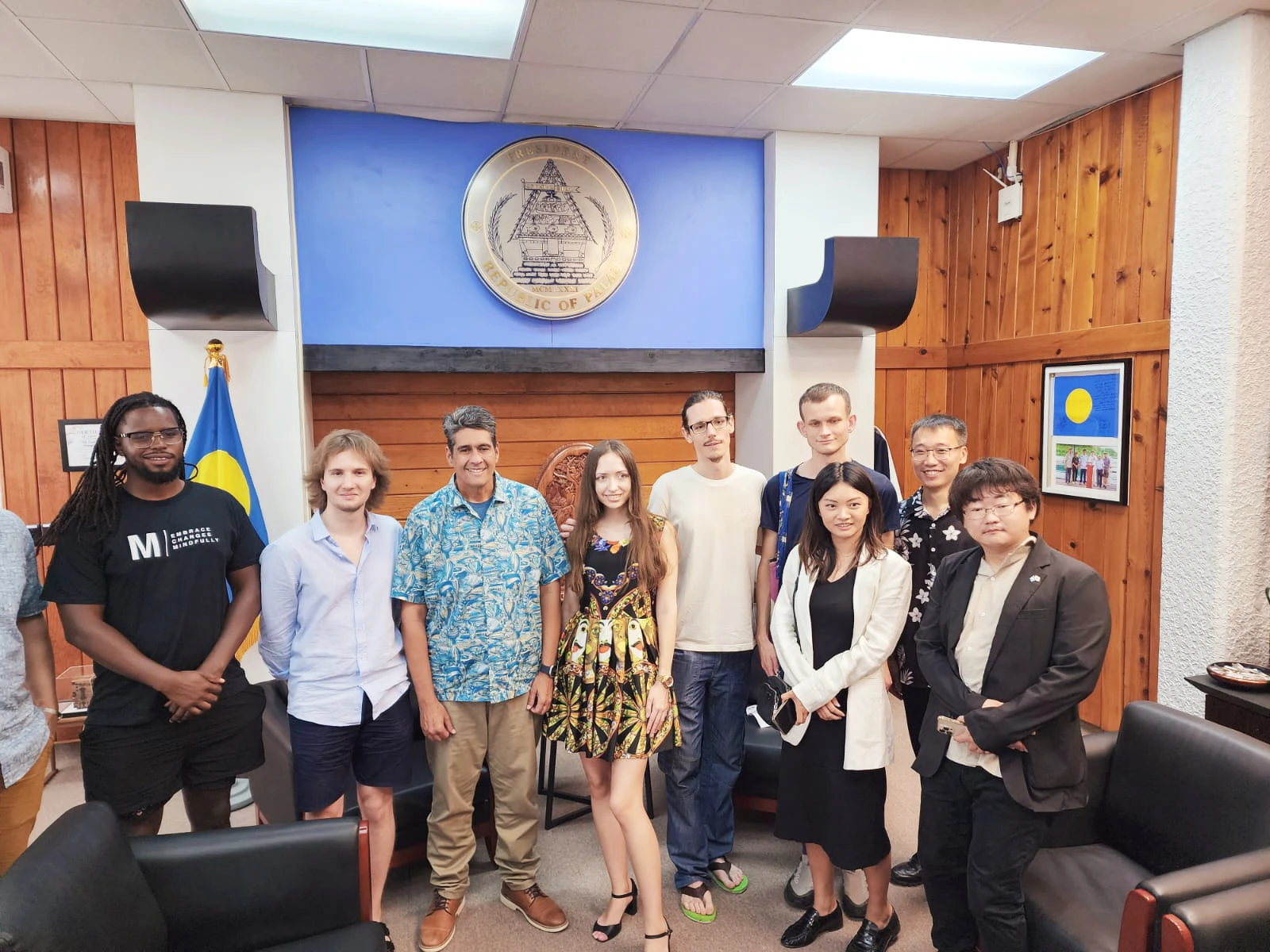 At the Office of the President of the Republic of Palau